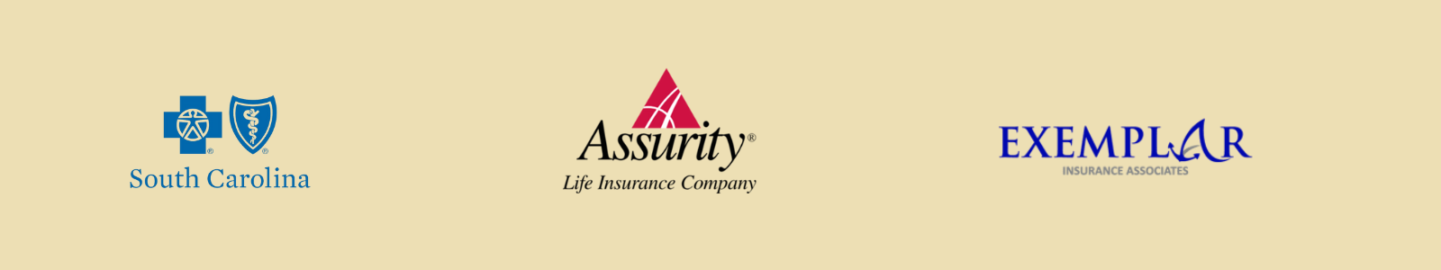 BCBS, Assurity, Exemplar carriers for health insurance logos